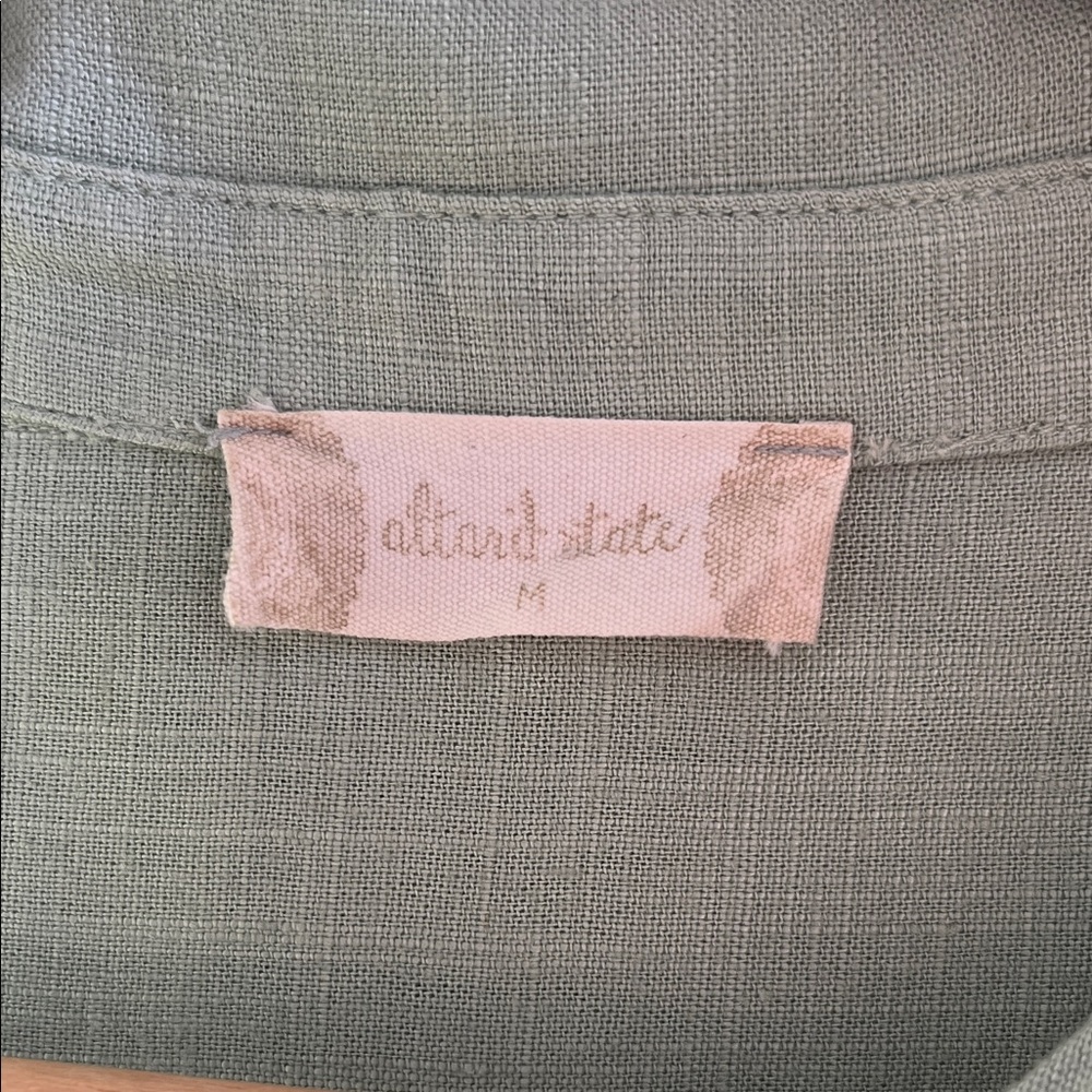 Altar'd State Short Sleeve Button-Down Shirt - Size M - Picture 6 of 7
